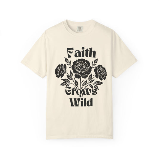 He Is Risen Comfort Colors T-Shirt, Christian clothes, Faith Based Tee, Christian merch, Christian Gift, Cottagecore Boho Botanical Tshirt